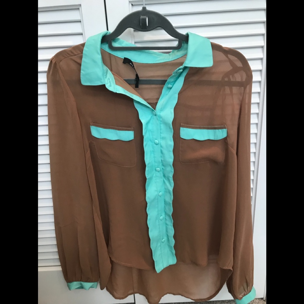 Vintage designer sheer blouse